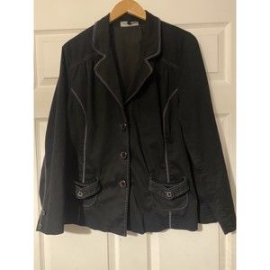 Penningtons women's size 22 black button up jacket